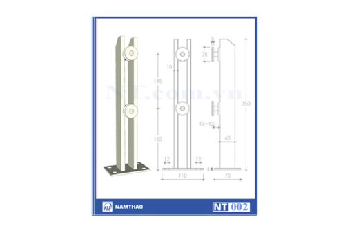 TRỤ LỬNG HỘP INOX NT 002