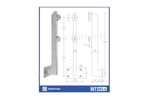 trụ inox NT003A