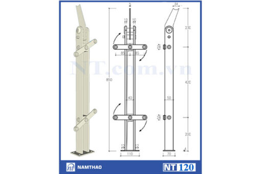 14.1 Trụ cầu thang Nam Thao NT 120
