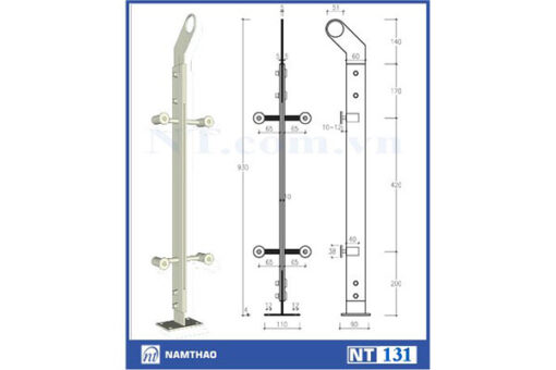 Trụ Inox cầu thang Nam Thao NT 131