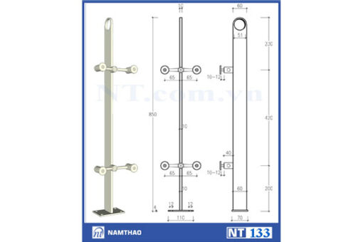 Trụ lan can Inox Nam Thao NT 133