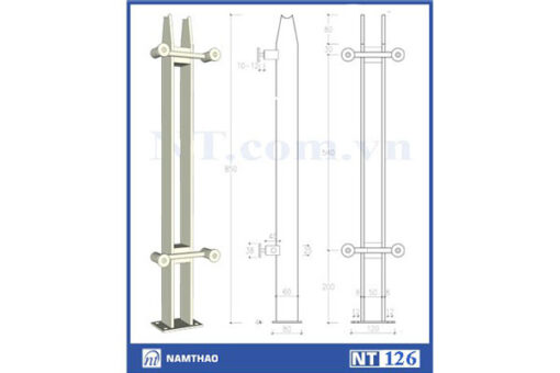 Trụ lan can kính Nam Thao NT126
