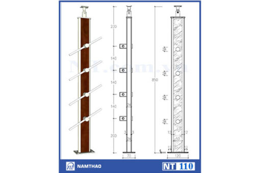 Trụ bắt suốt Inox Nam Thao NT 110