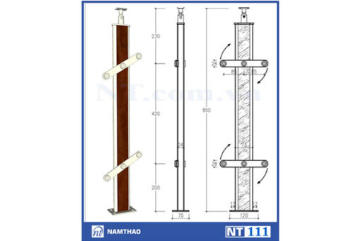 5 Trụ kính Inox Nam Thao NT 111