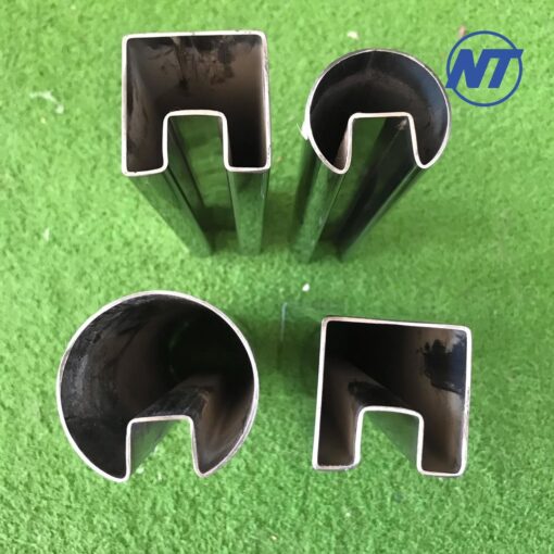 tay vịn inox có rãnh