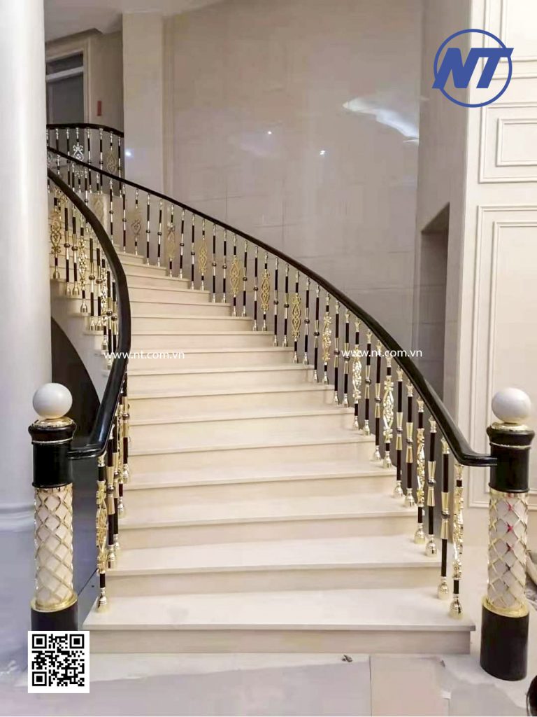 trụ nhôm đúc mạ vàng 24k