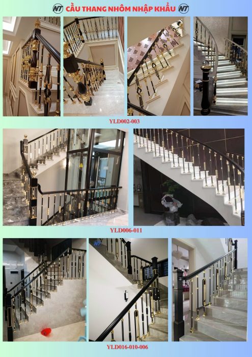 CẦU THANG NHÔM ĐÚC NHẬP KHẨU, CON TIỆN NHÔM ĐÚC