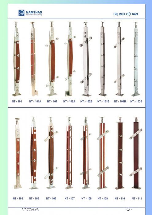 Cattalog cầu thang inox Nam Thao 1